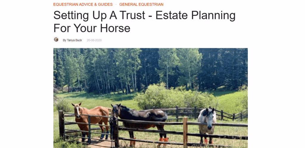 Horse Trust Article