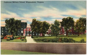 Fisburne Military Academy - Waynesboro, Virginia - Post Card