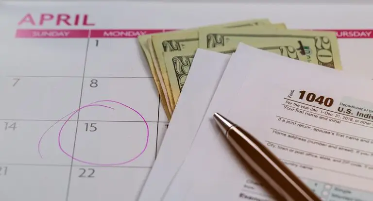 Calendar and tax forms illustrating the Virginia Medicaid five-year look-back period
